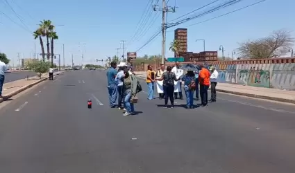Bloquean bulevar Colosio
