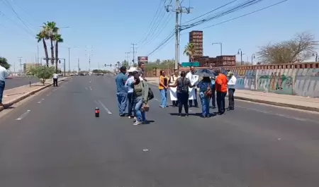 Bloquean bulevar Colosio