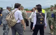 Claudia Sheinbaum llega a Oaxaca a evaluar daos causados por el huracn "Erick"
