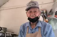 A sus 84 aos, Don Julio no se rinde: vende tacos para ayudar a su hija con cncer