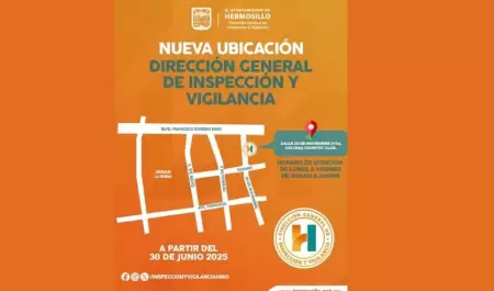 Nueva ubicacin de las oficinas de Inspeccin y Vigilancia