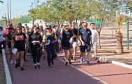 Ms de 200 personas participan en caminata familiar contra el uso de drogas
