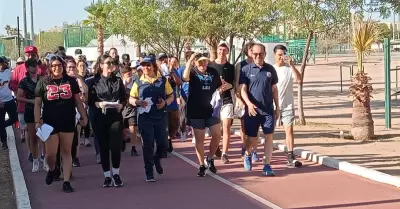 Caminata familiar contra el uso de drogas.