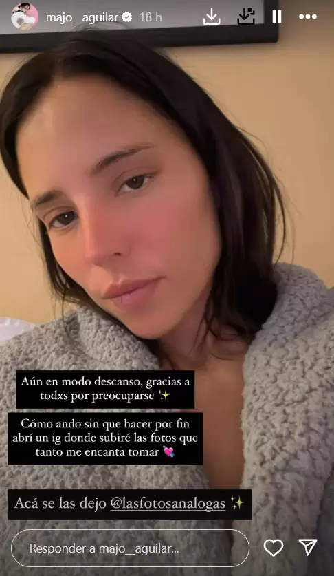Majo Aguilar hospitalizada por crisis gastrointestinal