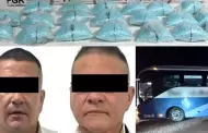 Detienen a dos hombres por transporte de alrededor de 200 mil pastillas de fentanilo