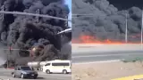 Choque entre tren y pipa