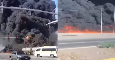 Choque entre tren y pipa