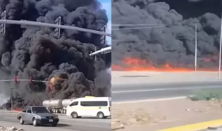 Choque entre tren y pipa
