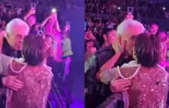 Alejandra Guzmn causa revuelo por besar en la boca a su padre Enrique Guzmn