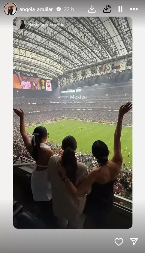 ngela Aguilar asiste a la Copa Oro sin Christian Nodal