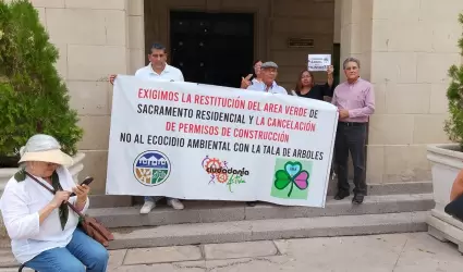 Vecinos y activistas ambientales se manifestaron