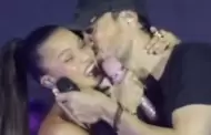 Enrique Iglesias intenta besar a Emilia Mernes en un concierto