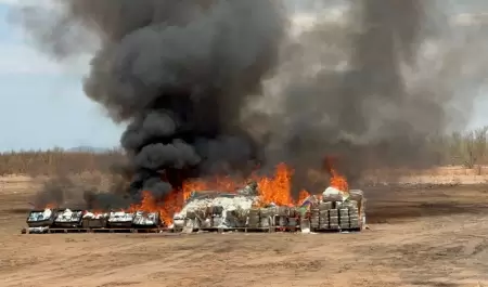 La delegacin de la FGR en Sonora realiz la incineracin de mas de 2 toneladas