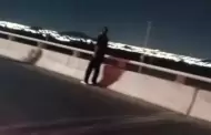 Agentes de la Polica Preventiva evitan que adolescente se arroje de un puente