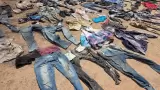 Ropa encontrada en en un punto aledaño a la carretera 12 Norte