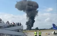 VIDEOS Trgico! Avioneta se estrella en pista de aterrizaje britnica