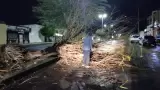 Afectaciones por la lluvia y el viento