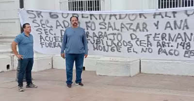 Protesta de jubilados de la CEA