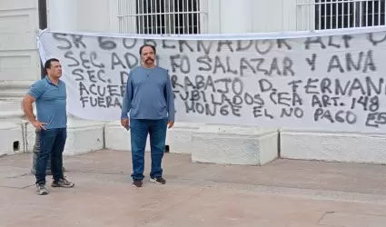 Protesta de jubilados de la CEA