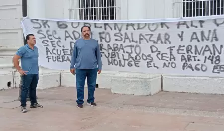Protesta de jubilados de la CEA