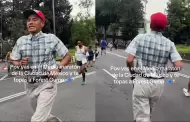 VIDEO Hombre corre Medio Maratn de CDMX vestido de Forrest Gump
