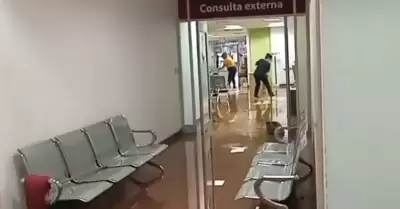 Inundacin en el hospital del IMSS Bienestar de Nogales