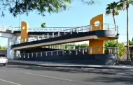 Rehabilitan puente peatonal en bulevar Luis Encinas