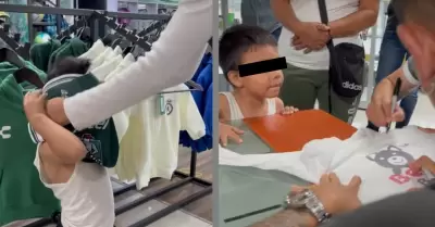 Ivn Moreno regala una jersey a un pequeo