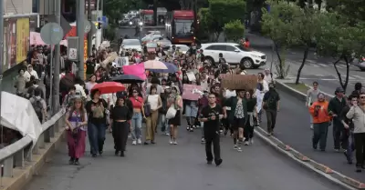 Marcha contra la gentrificación en la Ciudad de México