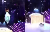 VIDEO: Miss Universe Latina en shock: candidata sufre aparatosa cada durante semifinal