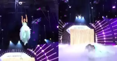 Laura Pérez caída en vivo