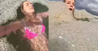 Nada en lo que creía espuma marina.