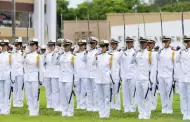 Cadetes rinden homenaje a vctimas del choque del Buque Cuauhtmoc