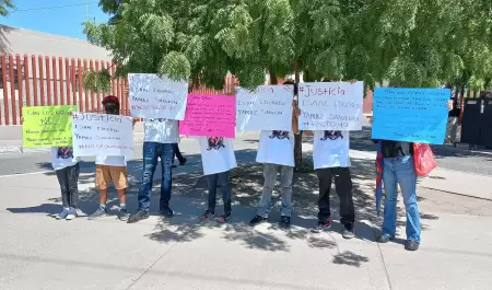 Manifestacin de familiares de joven asesinado