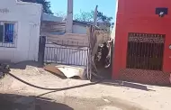 Reportan incendio en vivienda de cartn de la colonia Miguel Hidalgo
