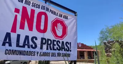 Protestan contra proyecto hídrico.