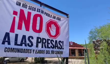Protestan contra proyecto hdrico.