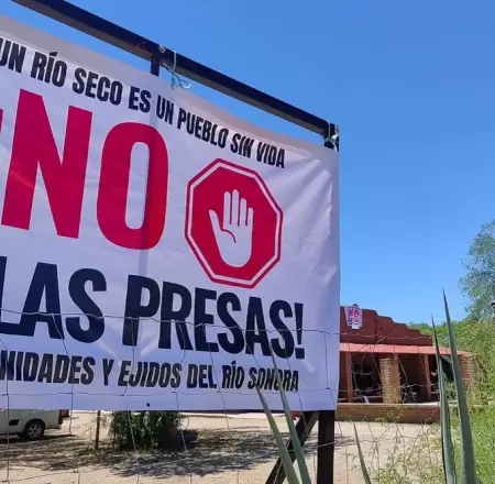 Protestan contra proyecto hdrico.