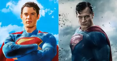 David Corenswet y Henry Cavill
