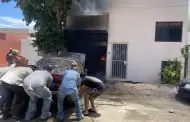 Reportan explosin e incendio de vivienda en la colonia San ngel