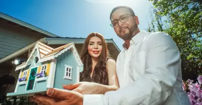 vivienda, hombre, mujer