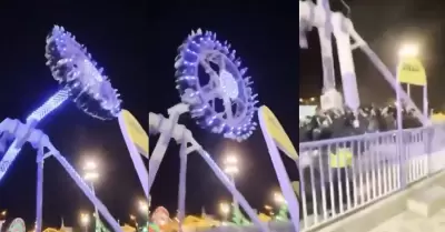 Juego mecánico "360" en Arabia Saudita se parte en dos: hay 23 heridos, incluido