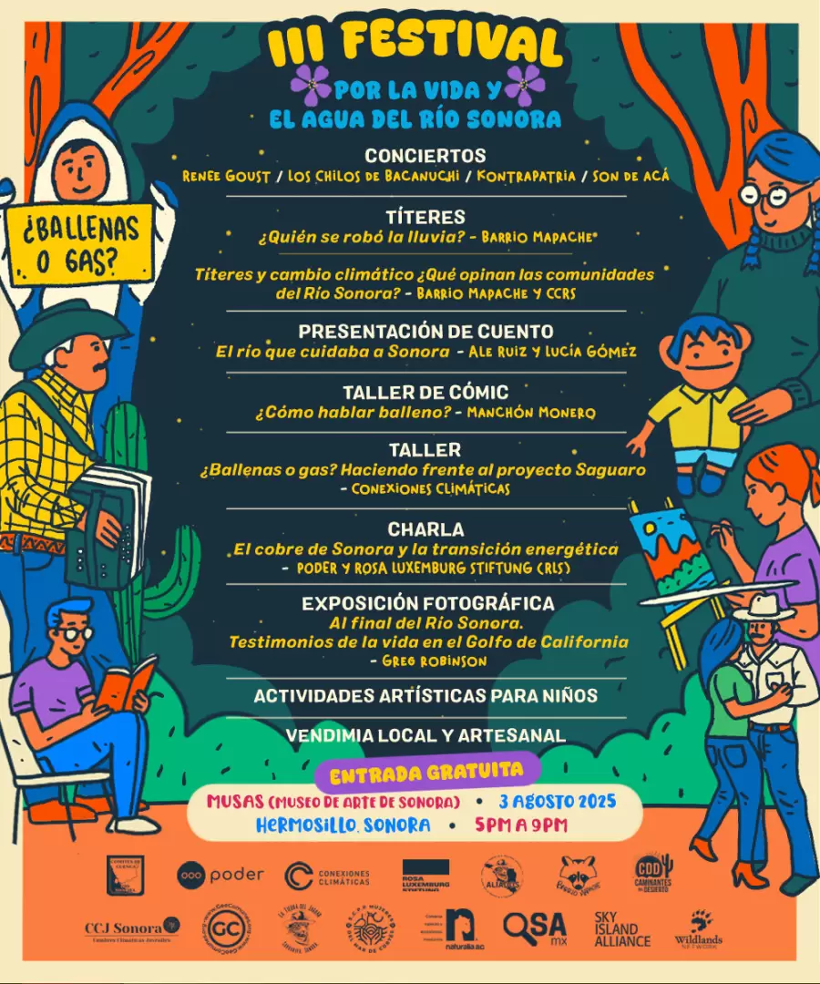 Festival de la vida y el agua en el ro Sonora