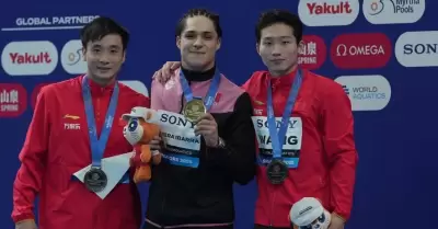 Osmar Olvera es campeón del mundo en trampolín de 3 metros