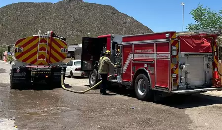 Incendio en la colonia Paseo del Pedregal