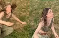 Belinda sufre aparatosa cada en grabacin de video