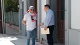 Padre de Jess Augusto Villa con el vicefiscal de Investigaciones