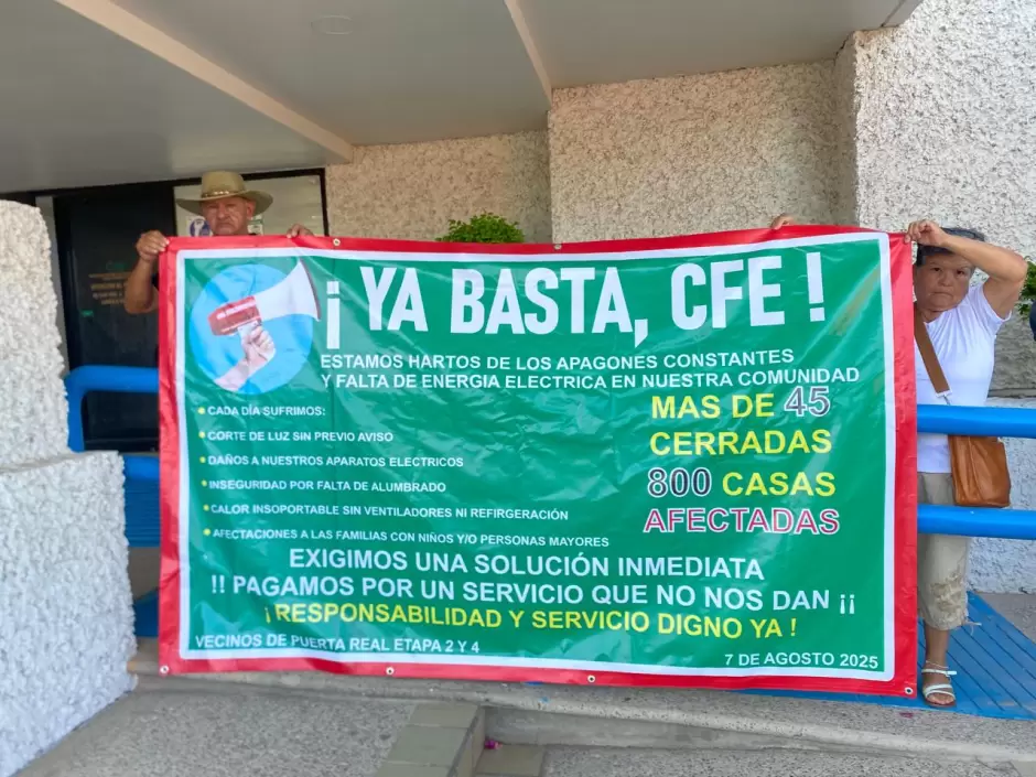 Manifestacin de vecinos de Puerta Real