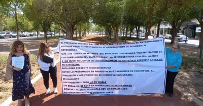 Manifestacin de vecinos de la colonia Centenario