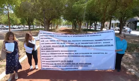 Manifestacin de vecinos de la colonia Centenario